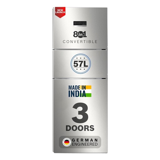 Bosch 302L, 3 Star, MaxFlex Convert Frost Free Triple Door Refrigerator