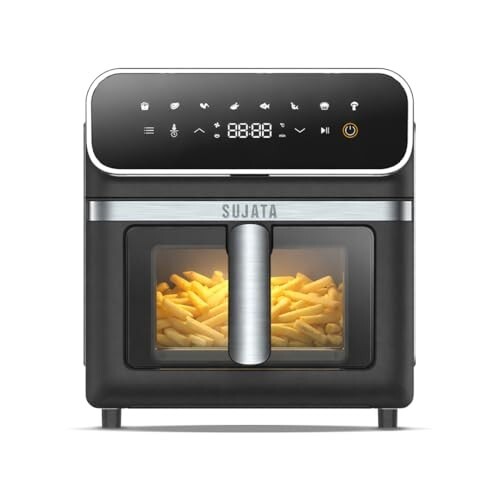 [HDFC CC] Sujata Fryomatic Plus 6.4L 2000W Air Fryer – 8 Presets