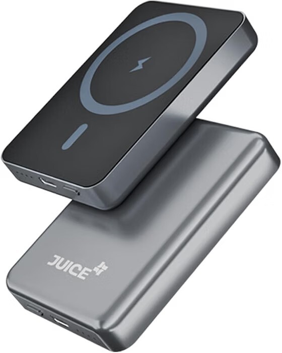 JUICE OJP1002 Magnetic Portable Charger | 5,000mAh Wireless Portable Charger with USB-C Cable | 