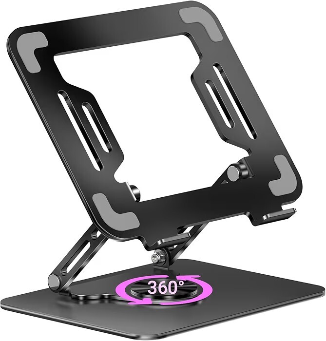 ZEBRONICS NS3000 PRO 360° Rotatable Laptop Stand, Supports up to 17” (43cm) Laptops, Tablets, Supports Max 5kg,