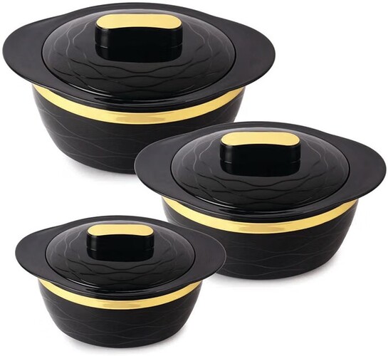 Cello Gold Crust Insulated Casserole Set of 3