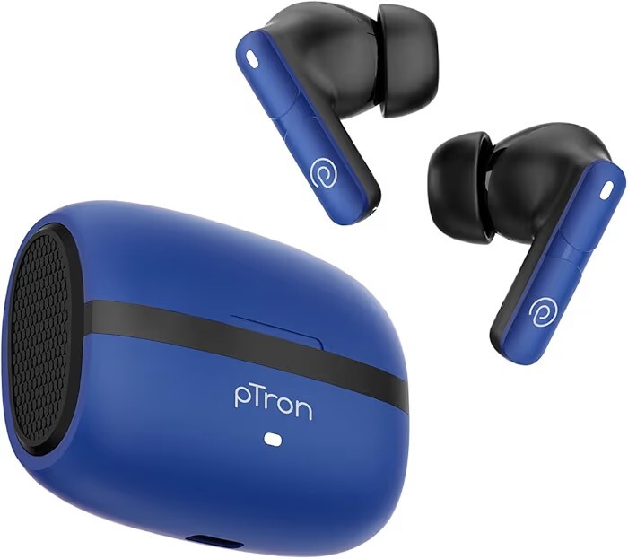 pTron Bassbuds Blaze in-Ear TWS Earbuds w/ 13mm Drivers, 50Hrs Playtime