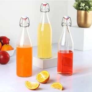 cello Aquaria Glass Water Bottle, 1000 ml Glass Bottle (Pack of 3...more