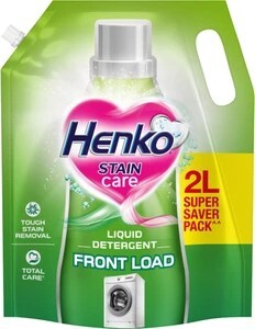 Henko Stain Care Detergent Liquid Front Load Fresh Liquid Detergent,   highly location based