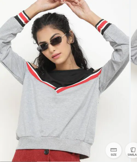 Ajio: Women's Sweatshirts upto 90% off | Starts @81