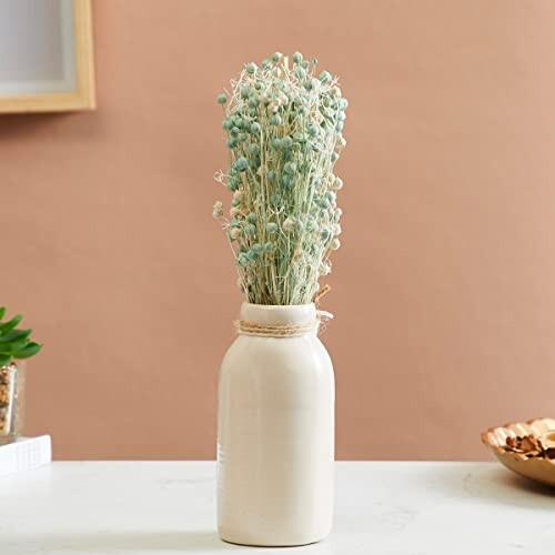 Home Centre Corsica Eden Tishi Artificial Flower with Ceramic Pot
