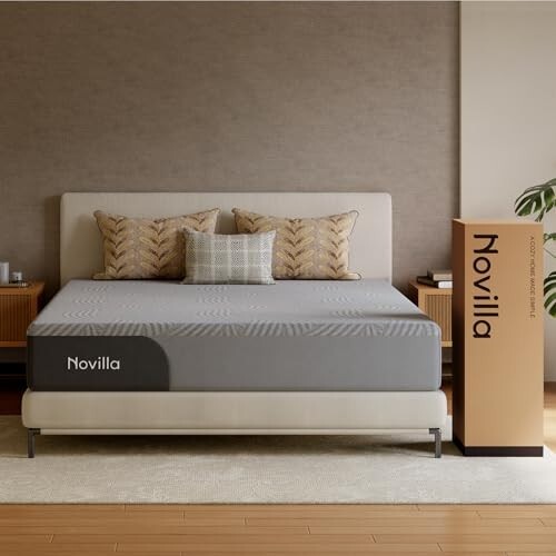 Novilla Mattress Gel Memory Foam 8 Inch Cooling Comfort Queen 10 Year