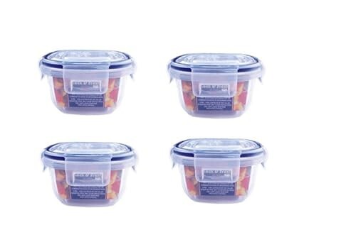 Aristo Lock & Fresh 112 Plastic Storage Container - 300 ML - Set Of 4