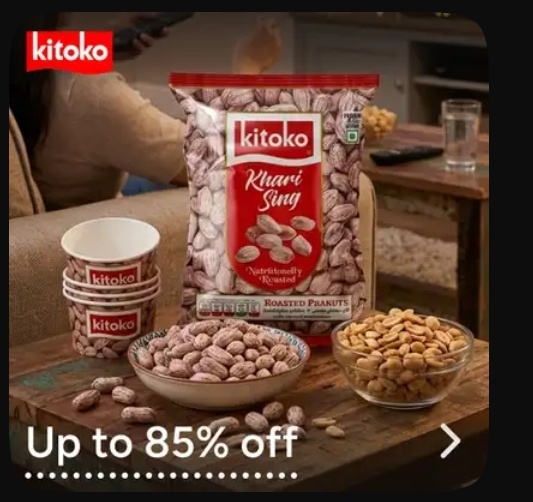 KITIKO Khari Sigh(200gm) @45, Revdi 200gm @50 , Chana, Masala Peanuts and more at upto 85% off