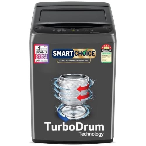 LG 7 Kg 5 Star Smart Inverter Technology Fully Automatic Top Load Washing Machine 