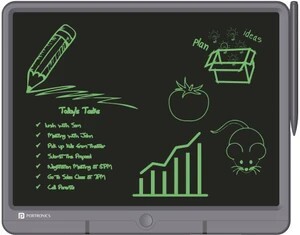 Portronics Ruffpad 15 , POR 1237 11.6 x 8.5 inch Graphics Tablet Connectivity - Wireless (Grey)