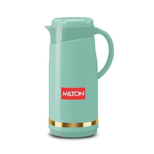 Milton Renova 1500 Water Jug, PU Insulated Inner Stainless Steel Hot & Cold Jug, BPA Free, Leak Proof, 1.3 L, Light Green, Ideal for Tea, Coffee, Water, Hot Beverages