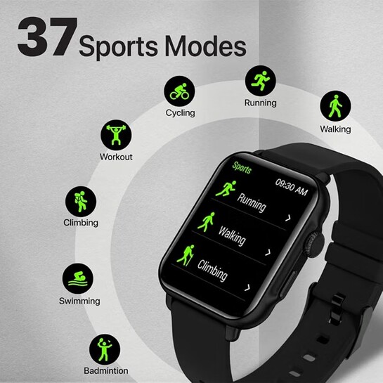Promate ProWatch-B18 Fitness Smart Watch, 1.8 Display Bluetooth Calling, IP68 Water Resistance
