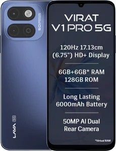 LAVA Virat V1 Pro 5G (Sikkim Midnight, 128 GB) (6 GB RAM) sale 31 aug