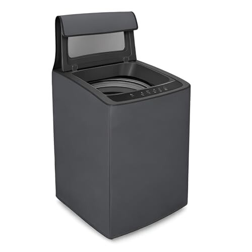 DALUCI Top Load Fully Automatic Washing Machine Cover for 6 kg, 6.5 kg, 7kg & 7.5 kg | Waterproof & Dustproof Polyester Fabric with Zipper | Protective Cover for Washing Machine (Grey, 59X59X86 CM)