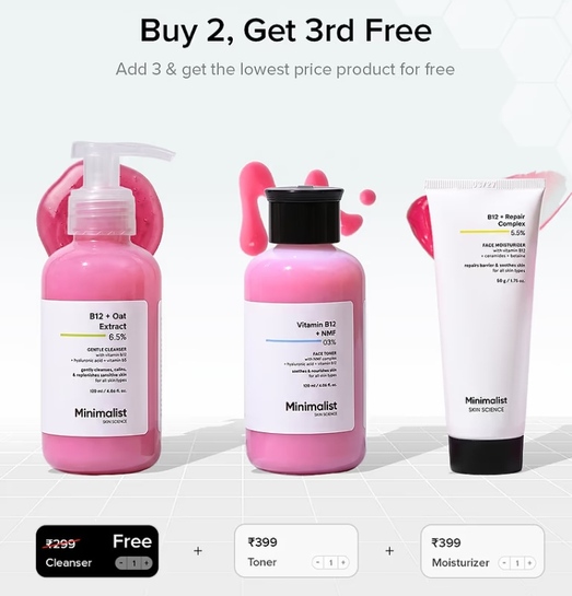 Minimalist | Buy 2, Get 3rd Free  | Lowest-Priced Product Free 