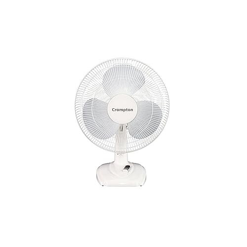 Crompton Wave Plus 400 mm Table Fan | Adjustable Height | White