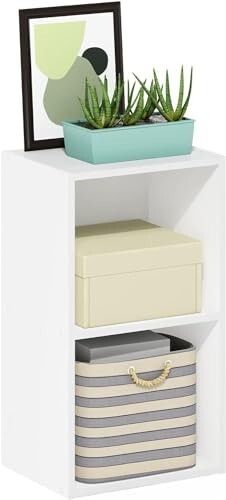 Oakcraft Multipurpose Single Cube Storage Organizer Unit Bed Side Table 