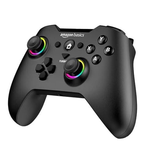Amazon Basics Pro Series Gamepad with Bluetooth and RGB Black