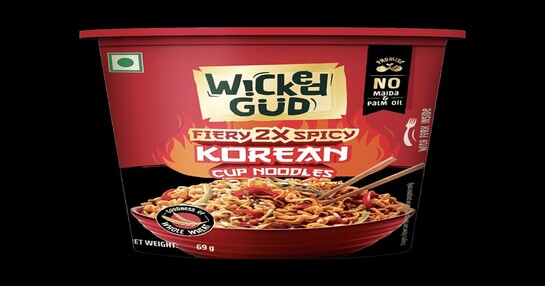 WickedGud Fiery 2X Spicy Korean Cup Noodles on Instamart: