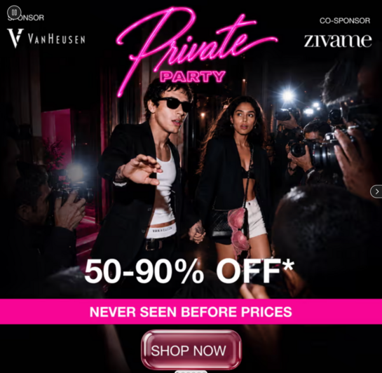 Ajio Private Party 50-90% off