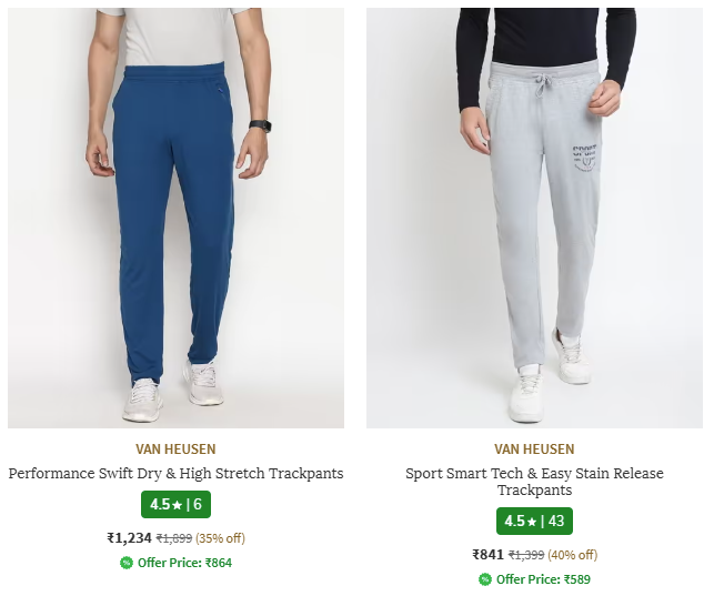 Min 40% discount on Van Heusen Clothing