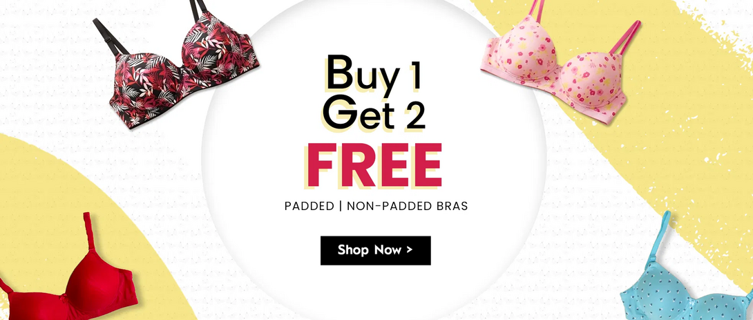 Clovia BUY 1 GET 2 FREE | PADDED | NON-PADDED BRAS