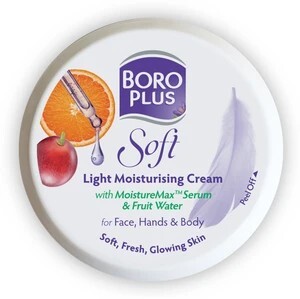 BOROPLUS Soft Light Moisturising Cream Light & Non-sticky|Provides 24 hour moisturisation (300 ml)