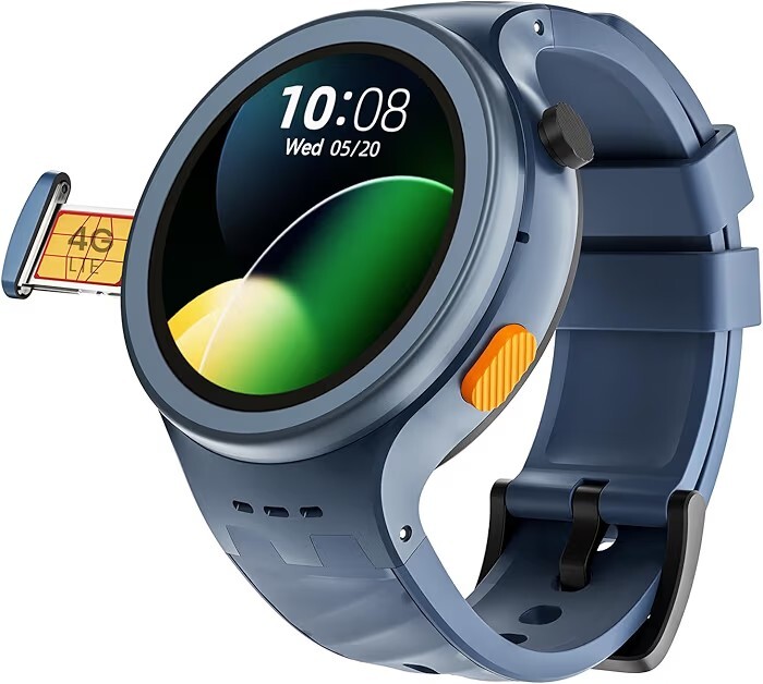 AGEasy Protec Fall Detection Smartwatch for Seniors with 4G LTE Calling, SOS Button for Emergencies, 1.28” AMOLED Display
