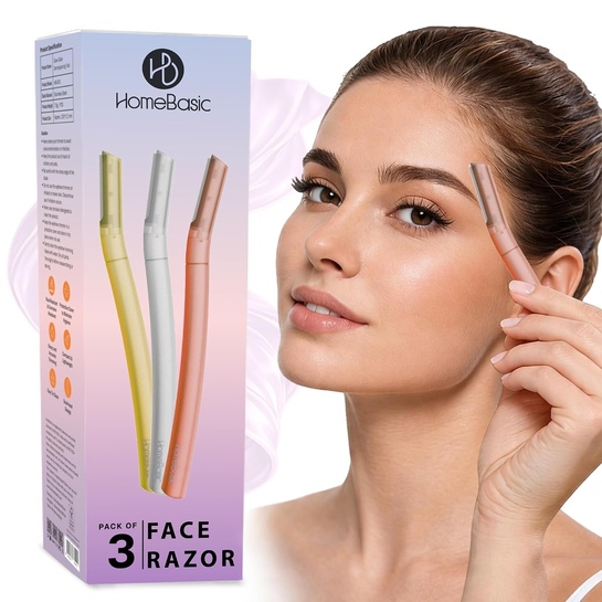  HomeBasic Face Razor for Women Pack of 3 @ ₹165 | 8% Coupon | 74% OFF on ₹699 MRP!