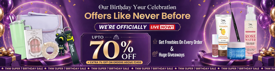 The Biggest Birthday Sale is Live now Upto 70% Off + Extra 7% Off  | Freebies & Huge Giveaway