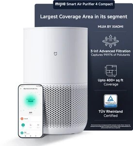 [New Launch] Mijia by Xiaomi Smart Air Purifier 4 Compact I 100 Sq.ft. in 6 mi...more