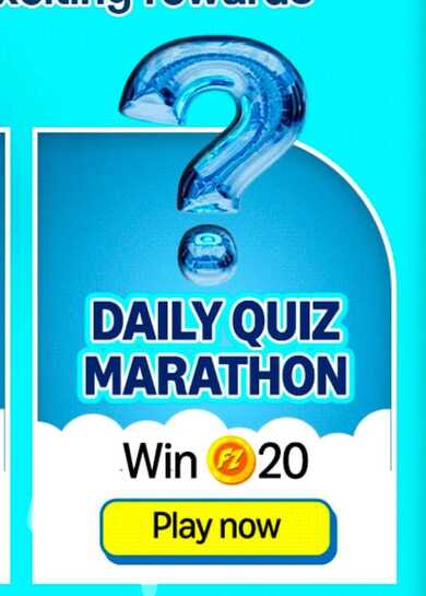 3rd Sep 2026 - Daily Quiz Marathon - Amazon Funzone FZ Points Games, Collect & Unlock Rewards