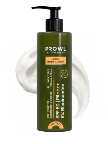 PROWL by Tiger Shroff Men Body Lotion SPF 50 PA++++ with 5% Niacinamide [50% Coupon]