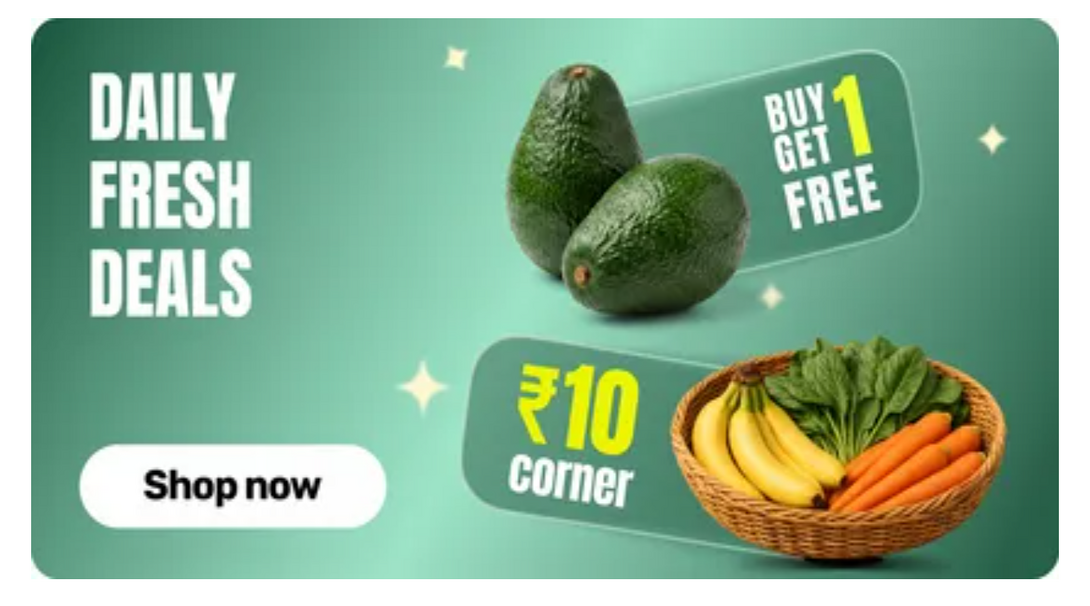 Bigbasket Veggies at Rs. 10