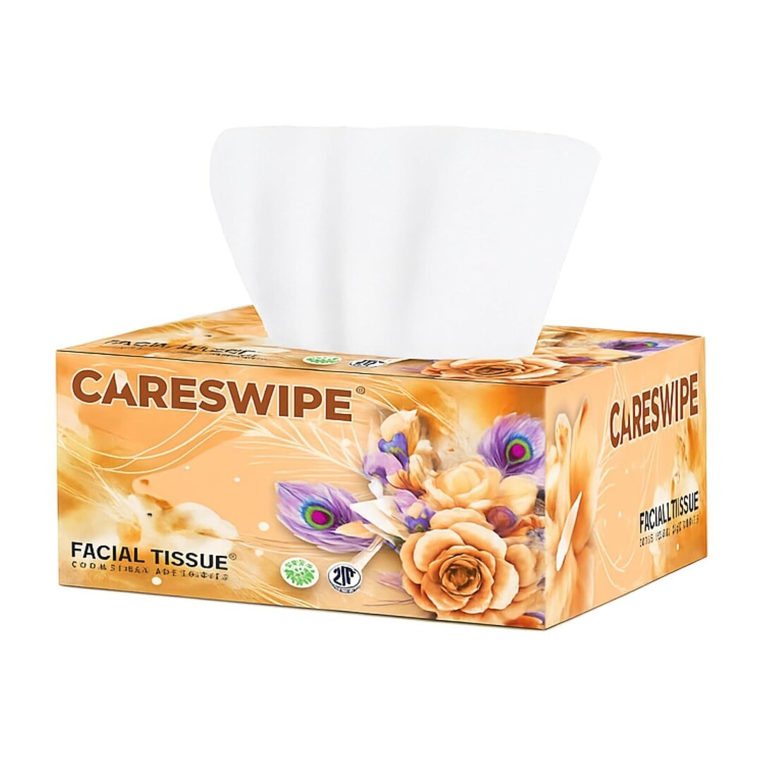 Careswipe Soft Facial Tissue Papers -100 Pulls 200 sheets [location specific] 