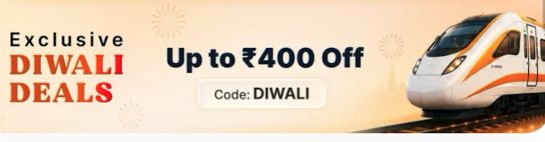 Up to 10% off on all Trains booked via Flipkart Trains