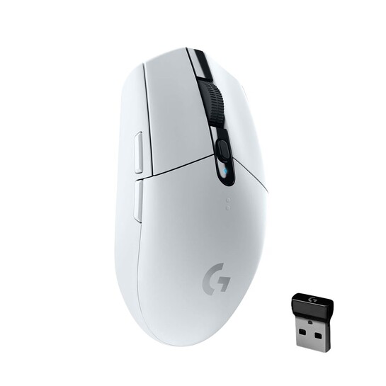 Logitech G304 Lightspeed Wireless Gaming Mouse, White