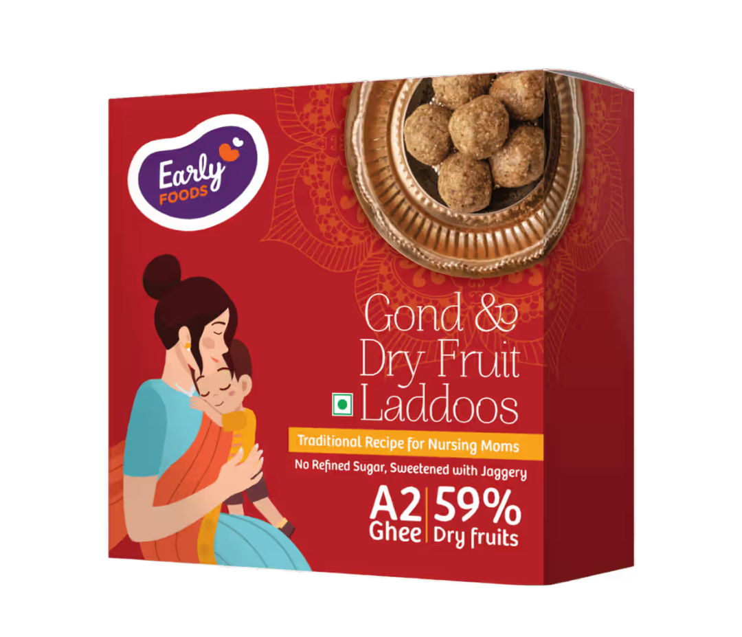 Early Foods - Gond & Dry Fruits Laddoo | Sugar Free Laddu | Sweetened with Dates 