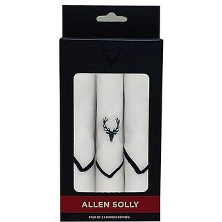 (Pack Of 3) Allen Solly Cotton Men White Casual Style Handkerchief