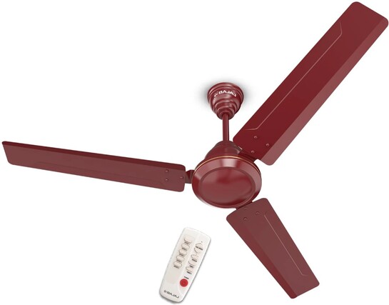 Bajaj Frore Turbo 45W BLDC fan with 210 CMM airflow | red walnut colour| made in India | 2 years warranty