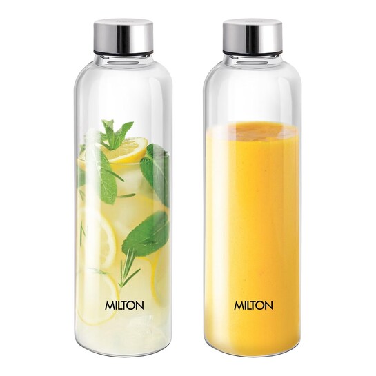 MILTON Costa 1000 Pet Water Bottle Set of 2, 1 Litre Each 