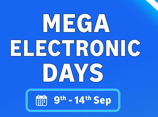 Amazon Mega Electronic  Days - Up To 60% Off Laptops, Headphones, Tablets, Camera & More