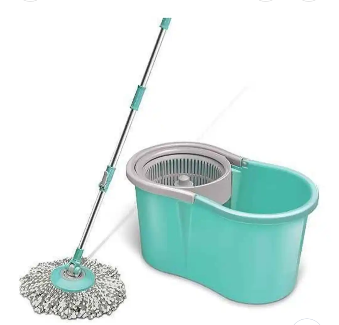 Spotzero By Milton Mini Spin Mop, Aqua Green, Plastic