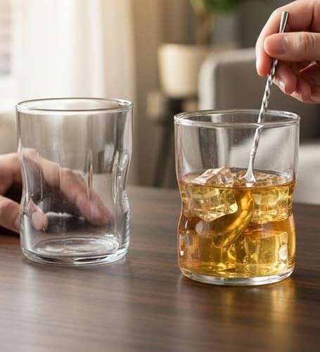 Yera Prima Austin Zest Designer Tumbler Set of 4, 210 ml Each | Tumblers for Water, Cold Drinks, Juice | Dishwasher Safe | for Daily use & Gifting