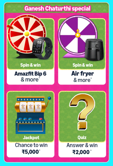 Ganesh Chaturthi Special Amazon Funzone Quiz Answers