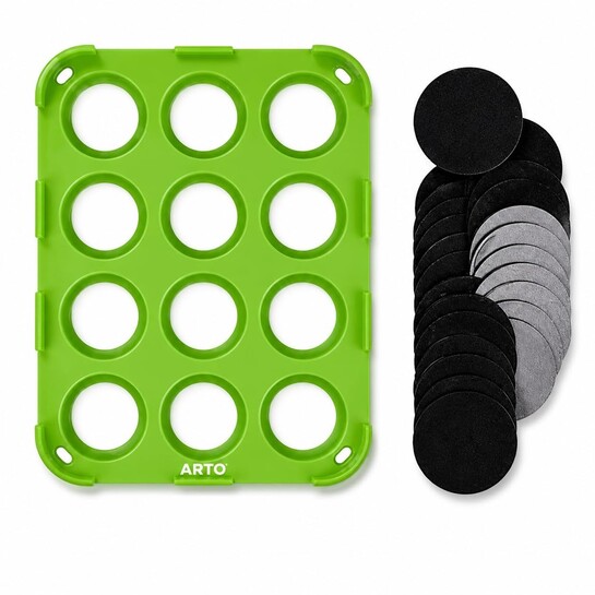 ARTO 12 Cavity Silicone Meatball Maker & Kofta Mold - Non Stick Heat Resistant Tikki Laddu Cutlet Ball Shaper Kitchen Gadget for Homemade Snacks, Energy Balls, Manchurian & Baking (Multicolor)