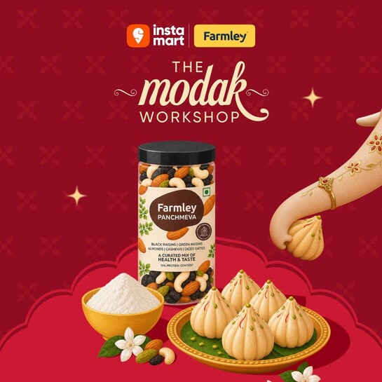 Instamart - Play The Modak Workshop & unlock an extra 10% off on Farmley products