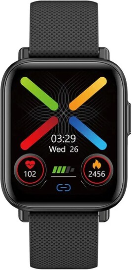 French Connection (Color: Stealth Black) with Large Display, SPO2 Monitor, Metal Body, Multiple Watch Faces,