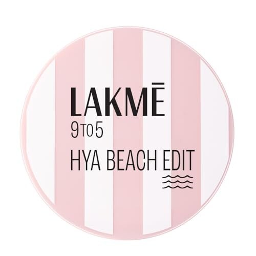Lakme 9to5 Hya Matte, Beach Edit Cushion Foundation, C 300-Cool Cinnamon, Matte Finish, Buildable Coverage, SPF 40, 12 gm